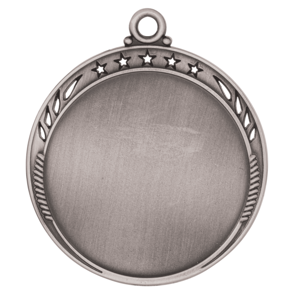 Antique Silver 2 3/8" Galaxy 2" Insert Holder Medal