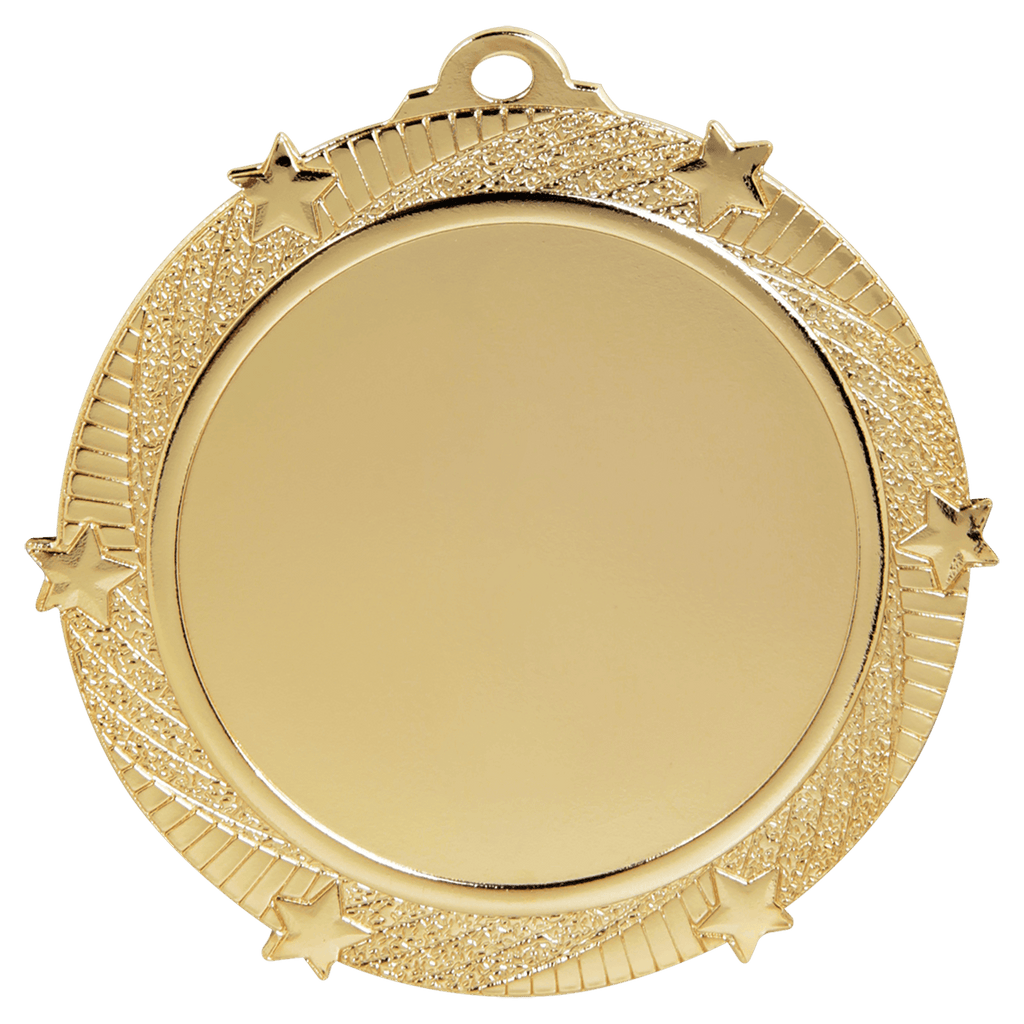 Bright Gold 2 3/4" 6-Star 2" Insert Medal Holder