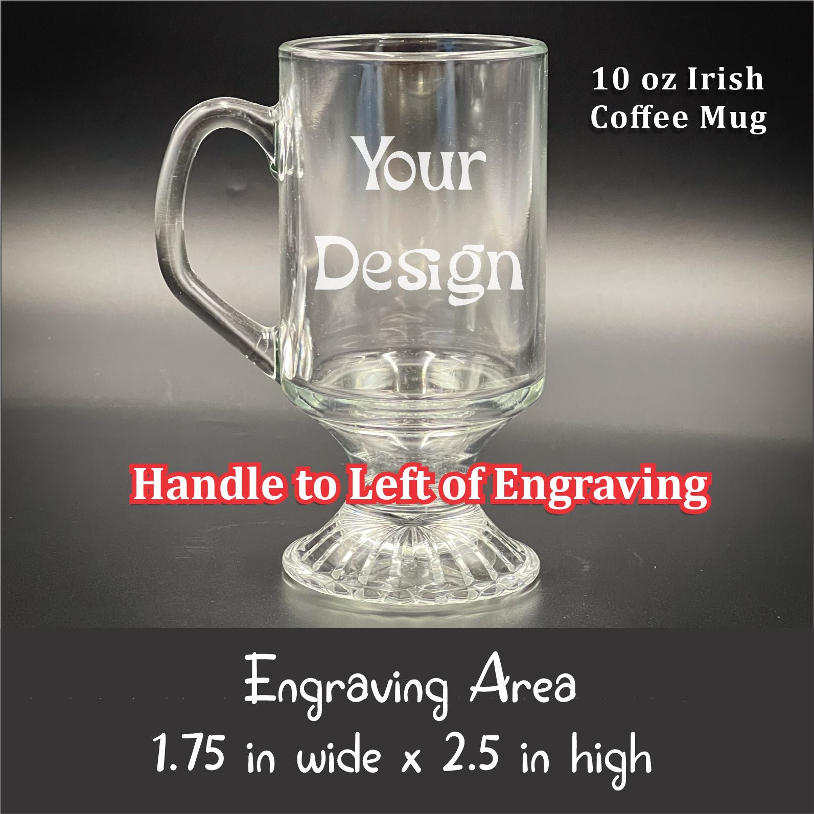 10oz clear irish coffee mugs Make my Lake Vintage 10 oz Irish Coffee Mug