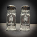 Glens Falls Clock Glass Salt and Pepper Shaker set