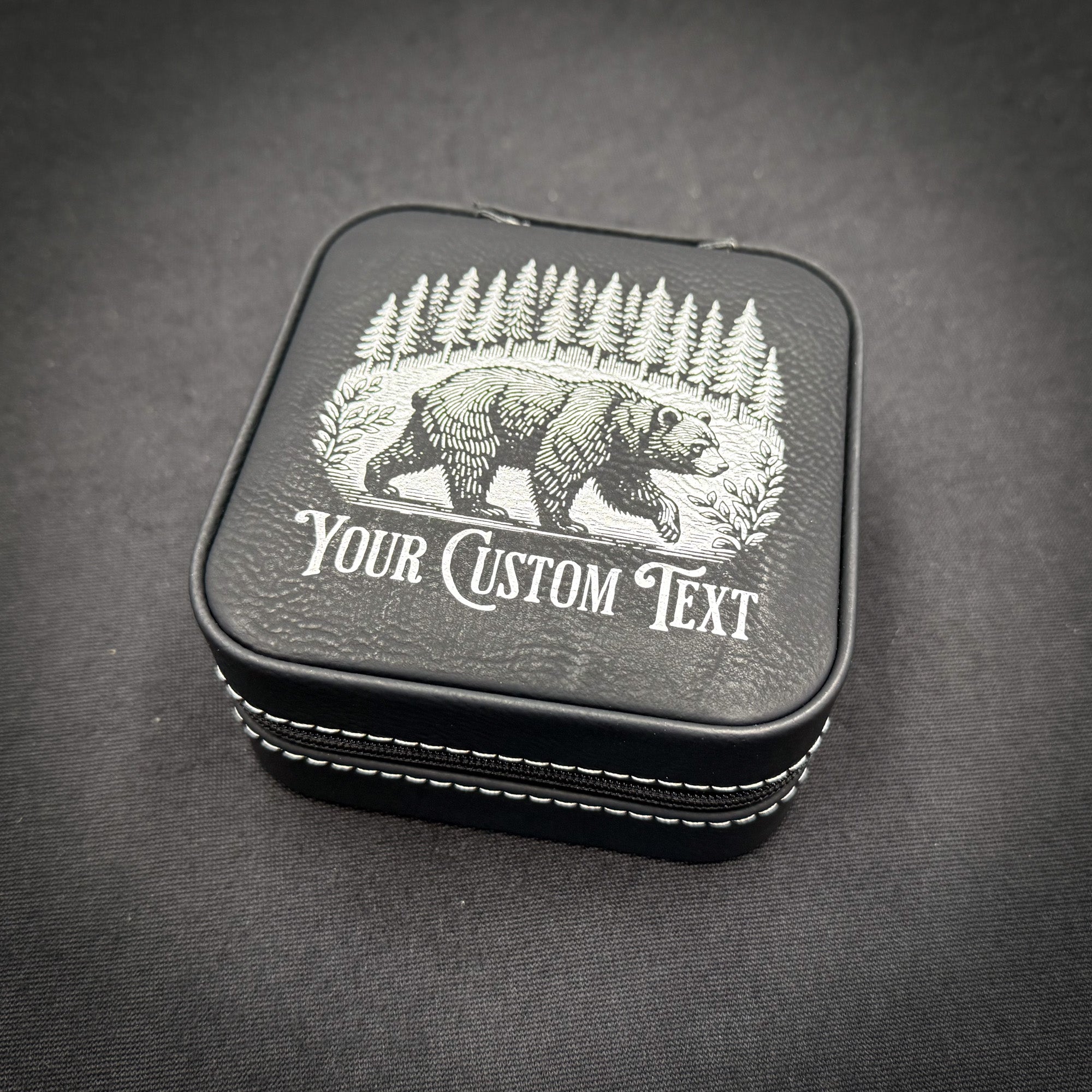 Bear in a Forest custom Jewelry Box