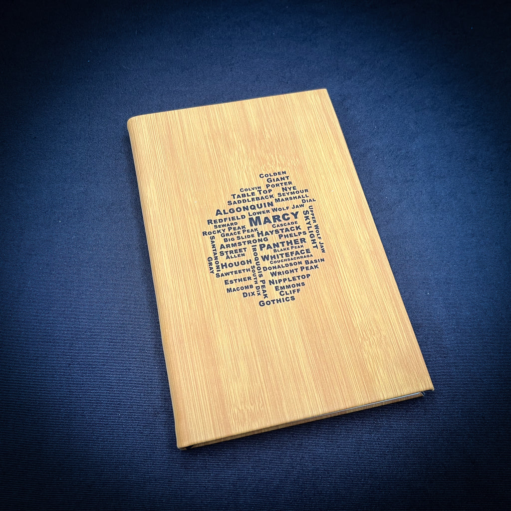 Adirondack Leatherette Journal - Lined Hiking Notebook with 46 Peaks Cover