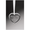 2 1/2" Crystal Heart Ornament