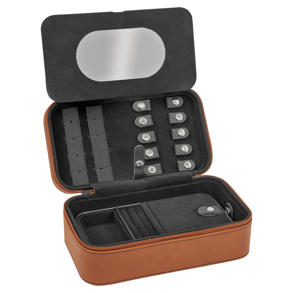 7 1/2" X 4 1/2" Laserable Leatherette Jewelry Box