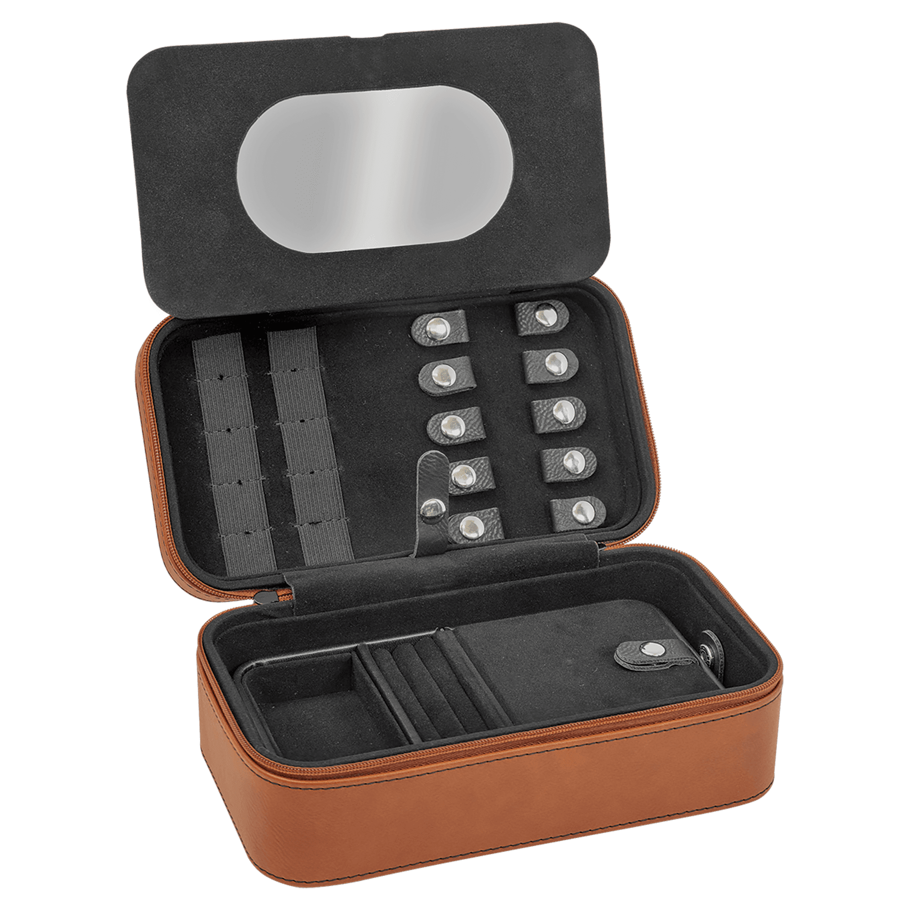 7 1/2" X 4 1/2" Laserable Leatherette Jewelry Box