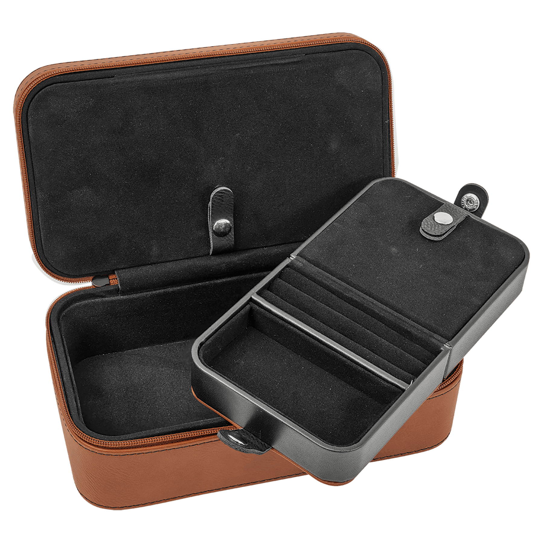 7 1/2" X 4 1/2" Laserable Leatherette Jewelry Box