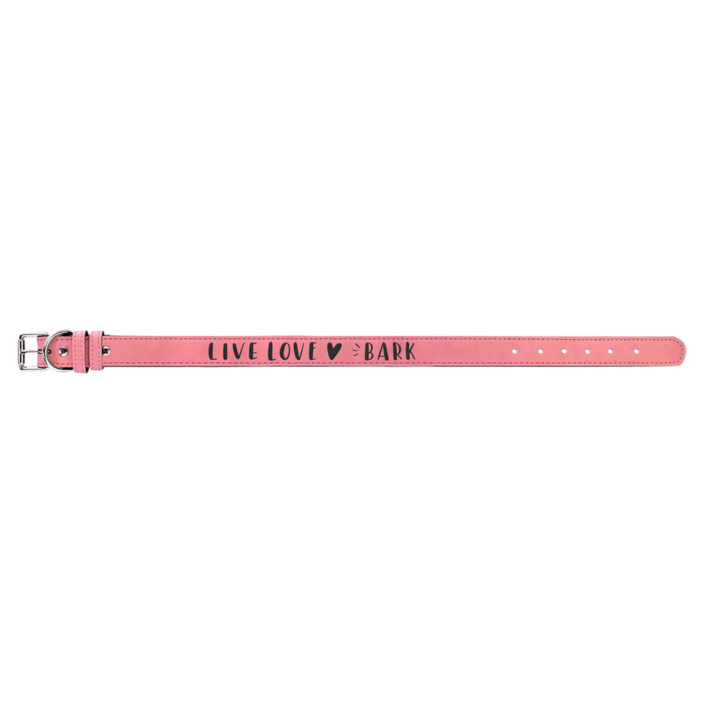 Pink Extra Large 27" x 1 1/4" Laserable Leatherette Dog Collar