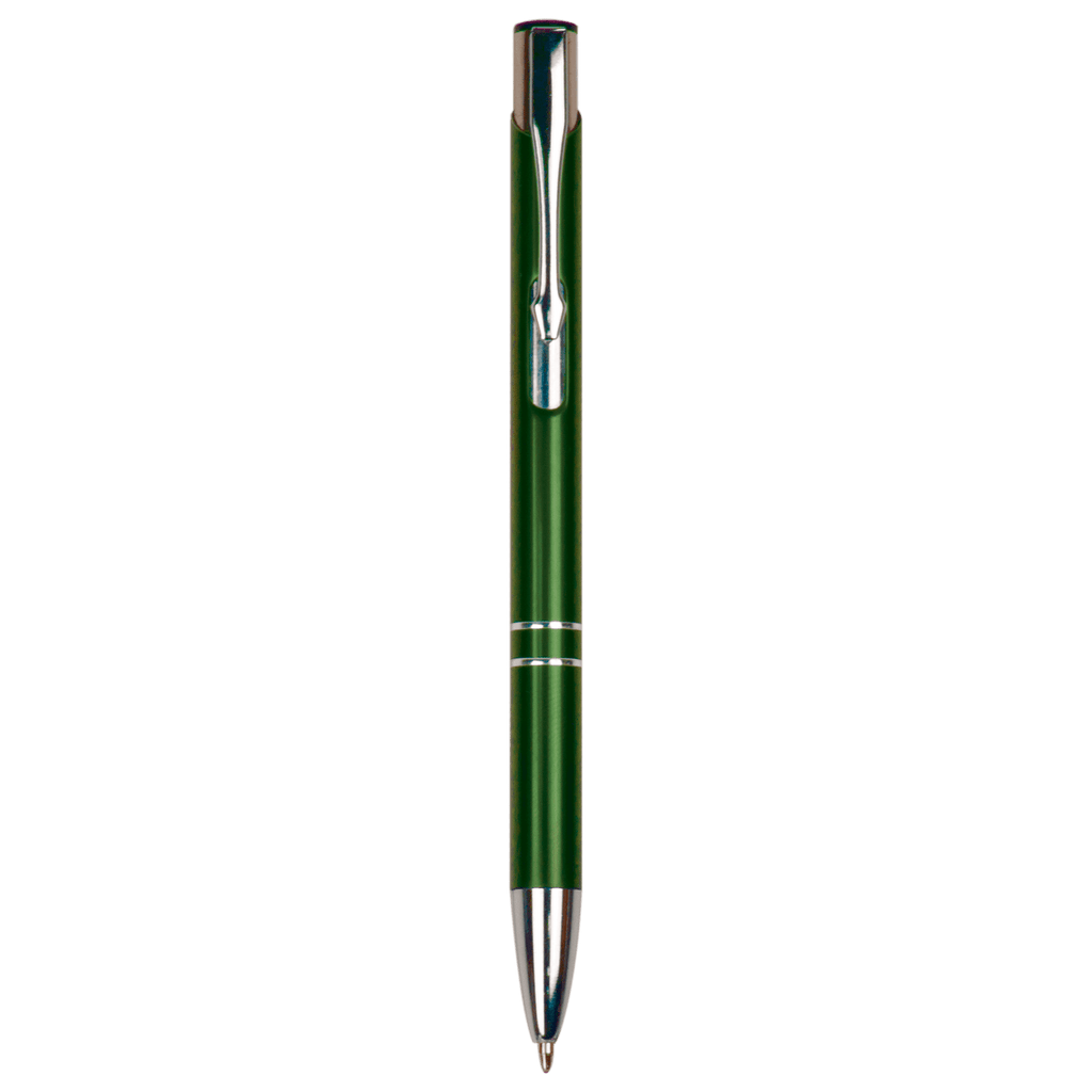 Green with Silver Trim Laserable Pen
