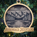 Mountains and Trees Wood Ornament 3 Layered