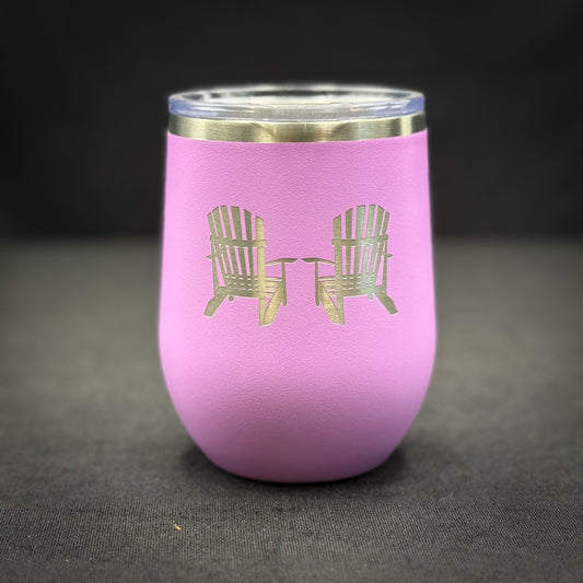 Adirondack Chairs 12 oz Insulated Stemless Wine