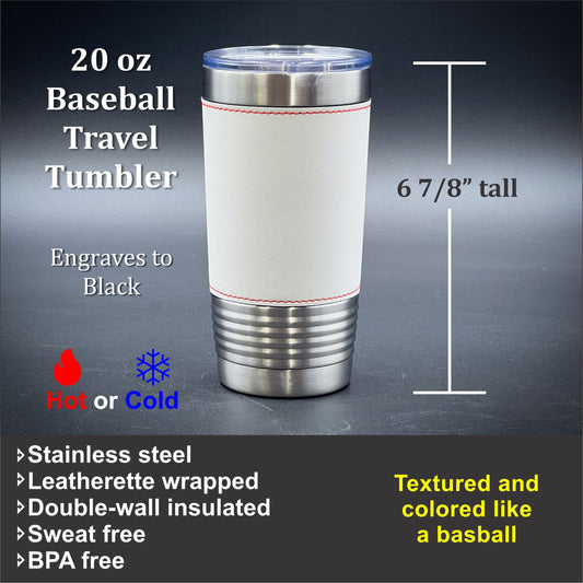 Get a Quote 20 oz Sport Leatherette Insulated Travel Mug