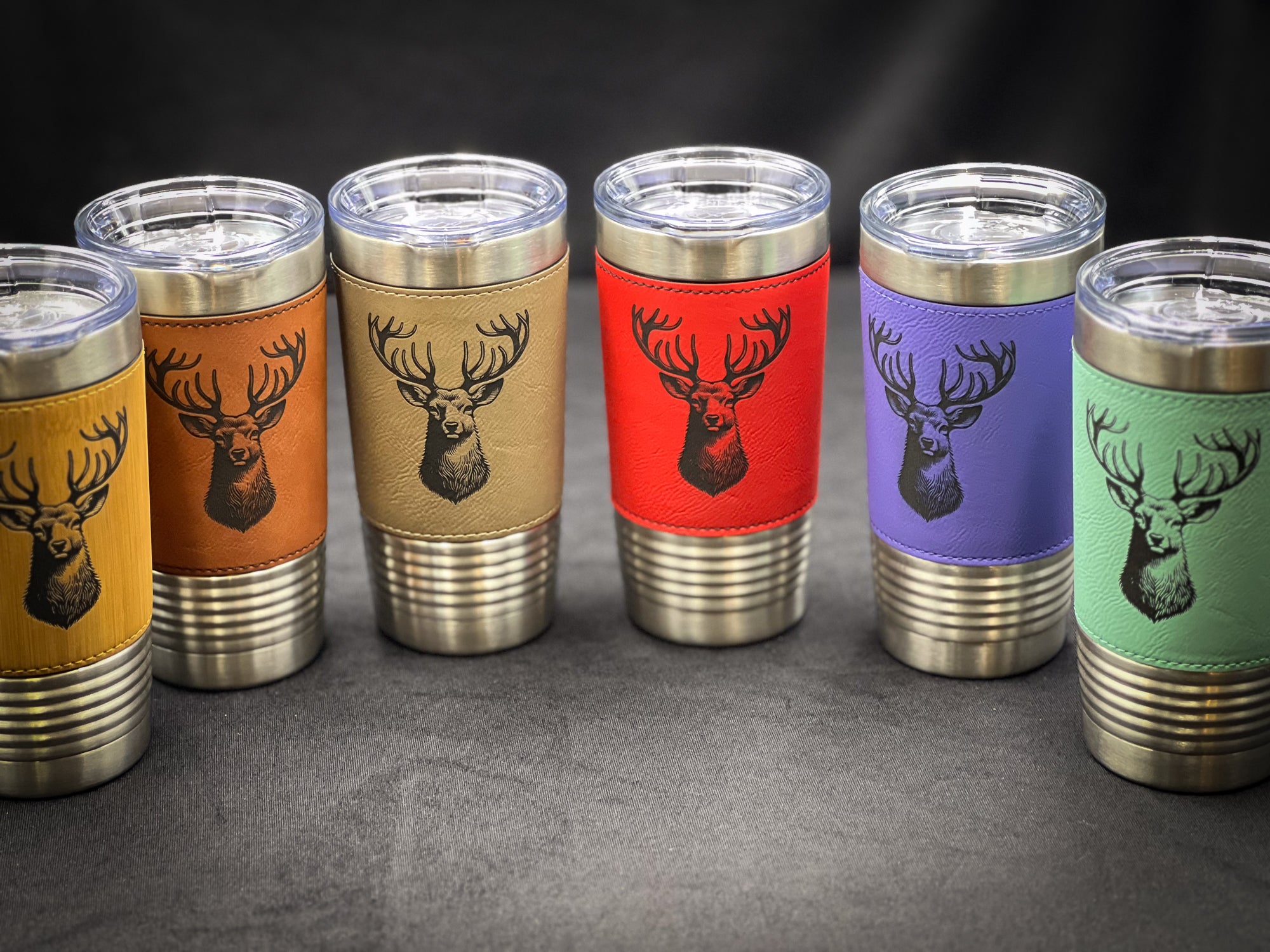 Stag - 20 oz Leatherette Travel Mug (In Store)