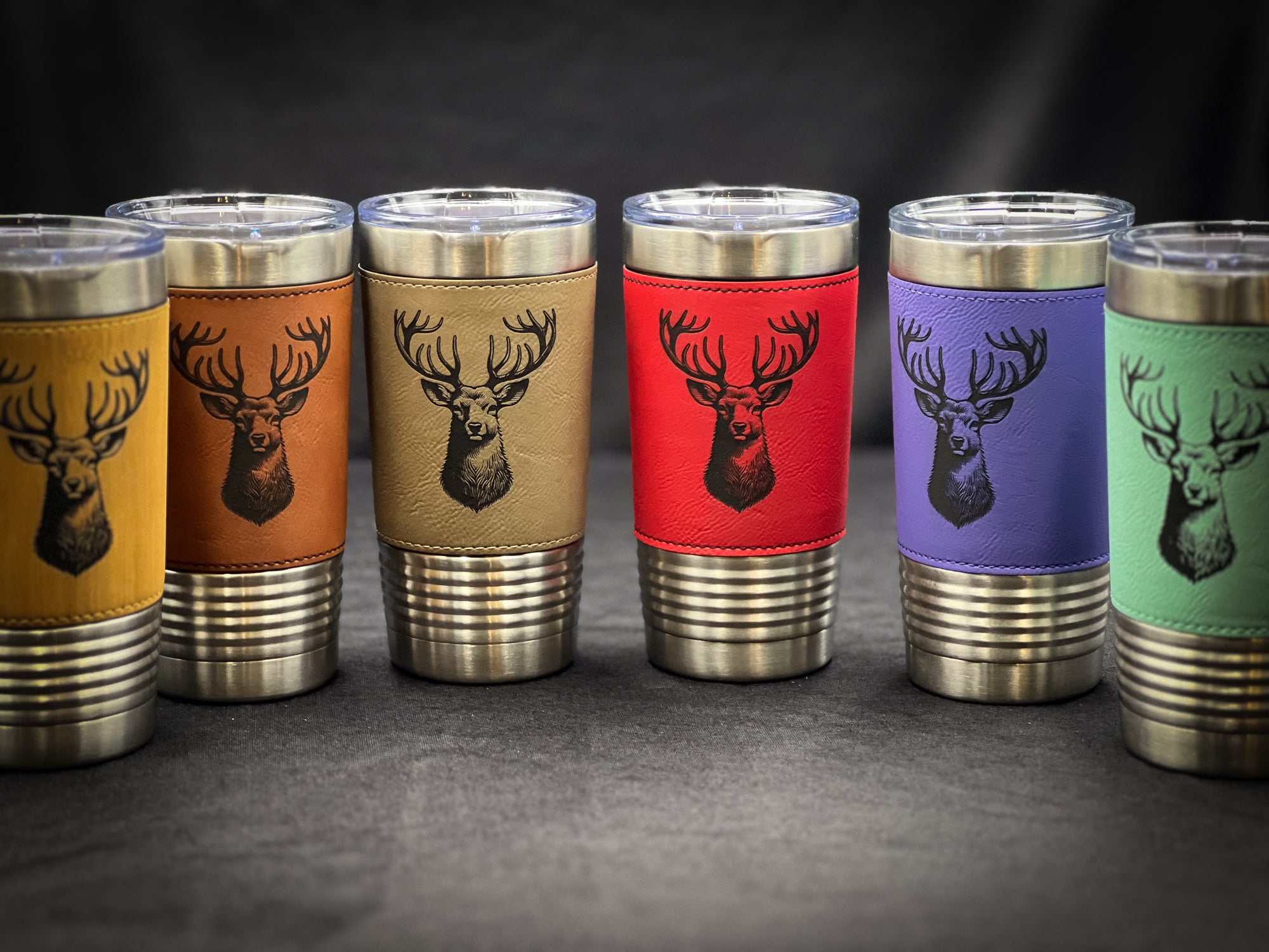 Stag - 20 oz Leatherette Travel Mug (In Store)