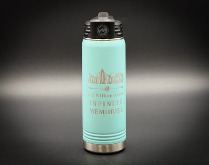 infinite Memories Adirondack Letterform  20 oz Insulated Water Bottle