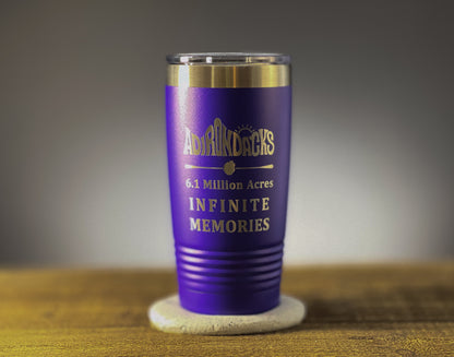 Infinite Memories Adirondack Letterform  20 oz Travel Mug