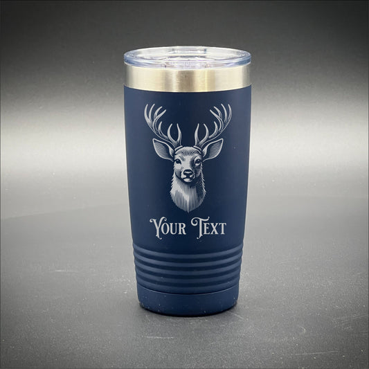 Deer Personalized 20 oz Travel Mug