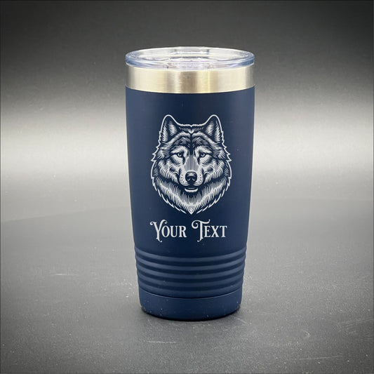 Wolf Personalized 20 oz Travel Mug