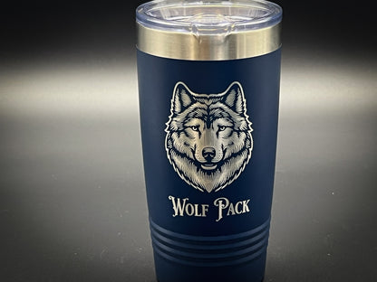 Wolf Personalized 20 oz Travel Mug