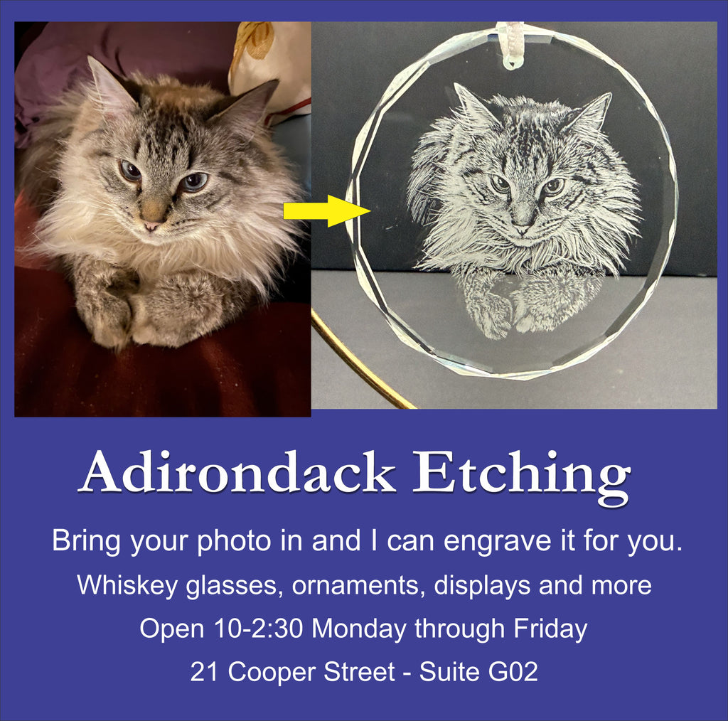 Your Photo Engraved Glass Ornament