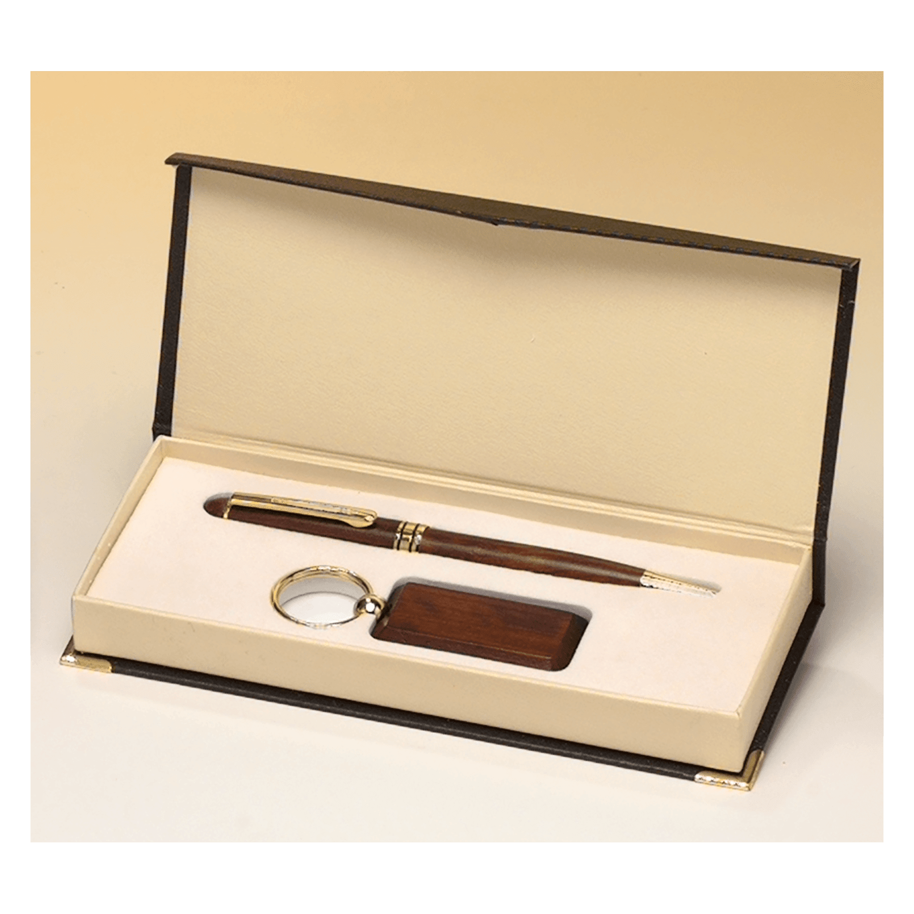 Rosewood Finish Pen and Key Ring