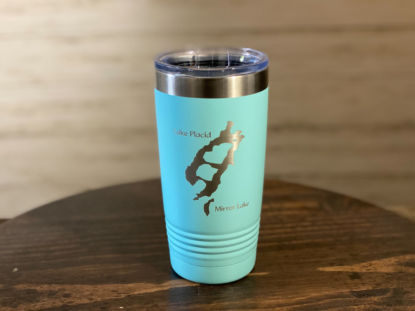 Lake Placid and Mirror Lake New York  20 oz Insulated Travel Mug