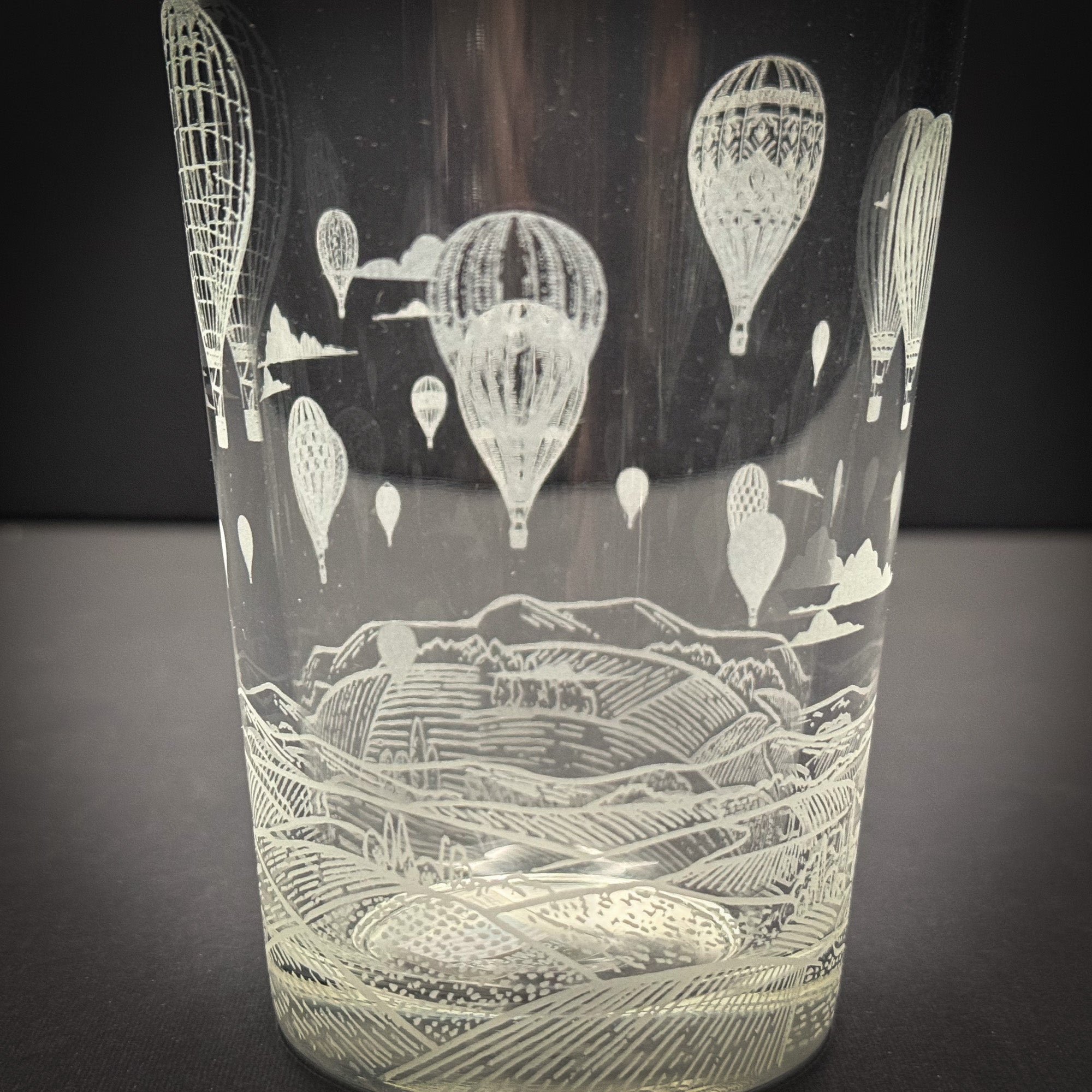 Hot Air Balloon full wrap Pint Glass