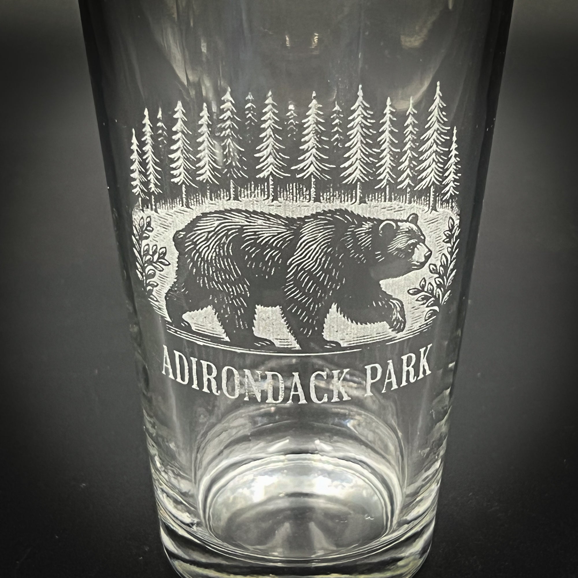 Bear in a Forest - Personalized pint glass