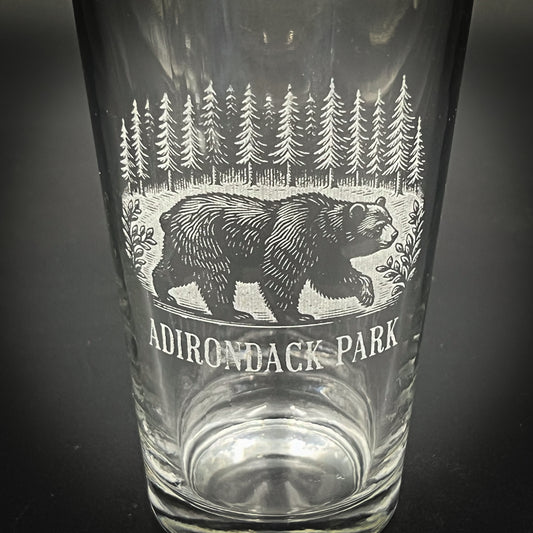 Bear in the Forest - Personalized pint glass