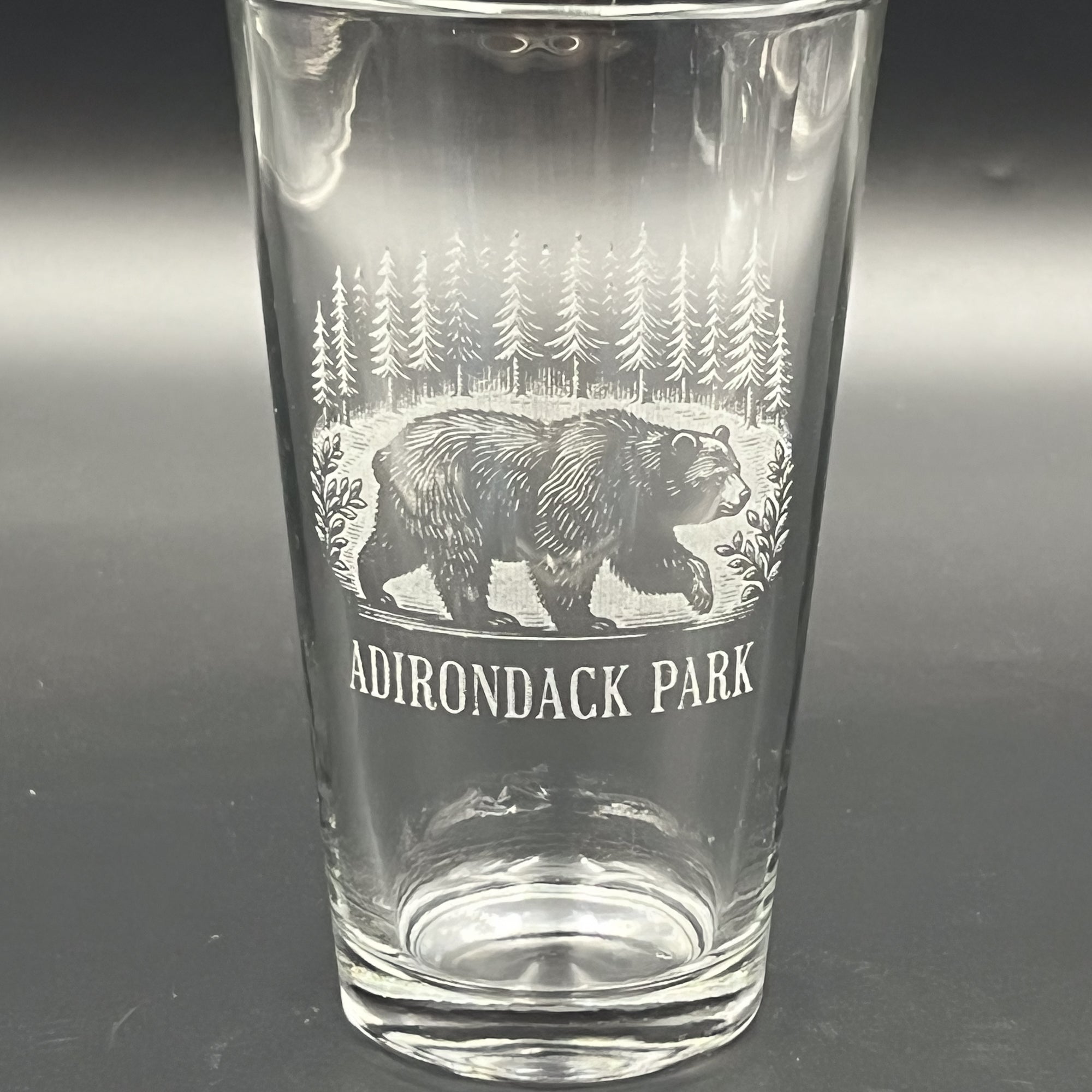 Bear in a Forest - Personalized pint glass