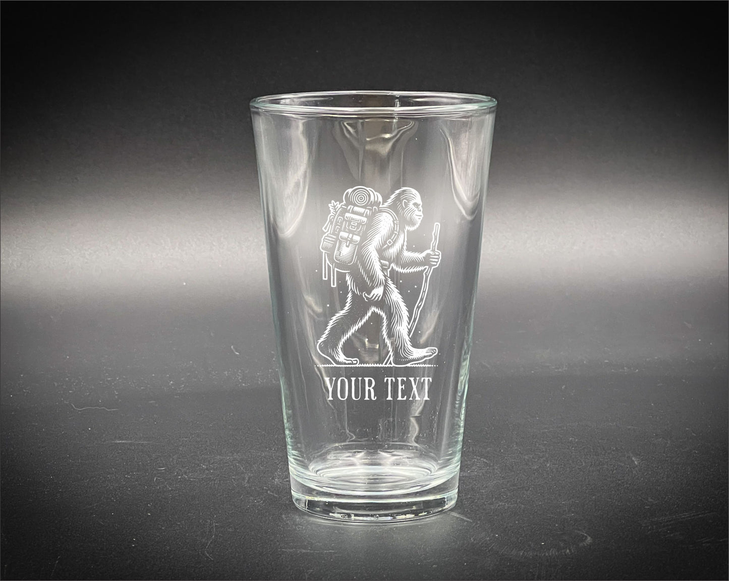 Bigfoot Hiking - Pint glass