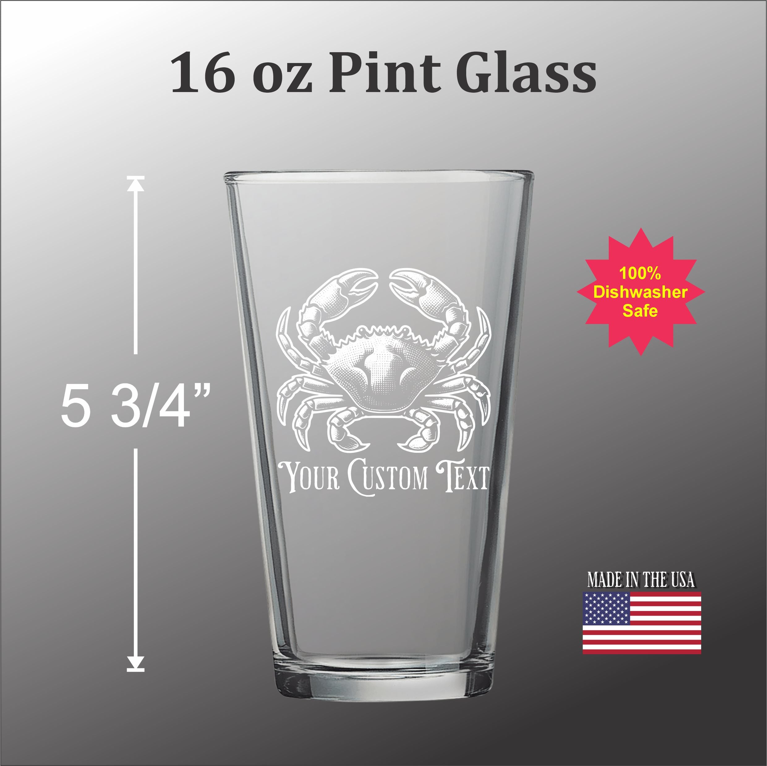 Blue Crab - Pint glass