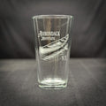 Canoe Adirondack Mountains Pint glass