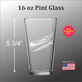Canoe Pint glass