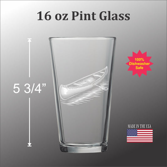 Canoe -  Pint glass