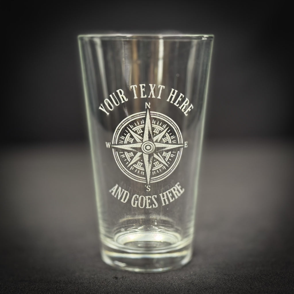 Compass - Pint glass