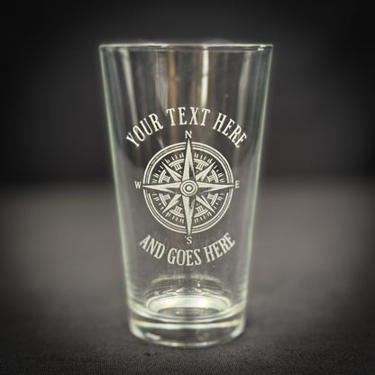 Compass - Pint glass