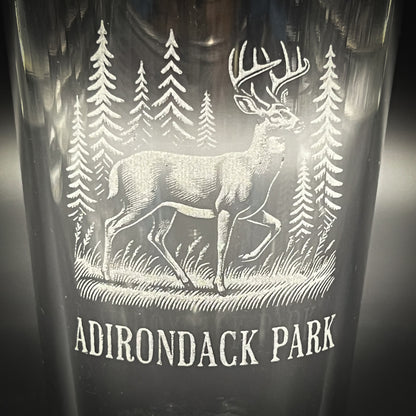 Deer in a Forest  - Pint glass