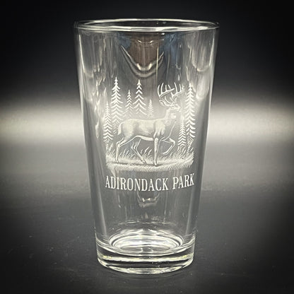 Deer in a Forest  - Pint glass