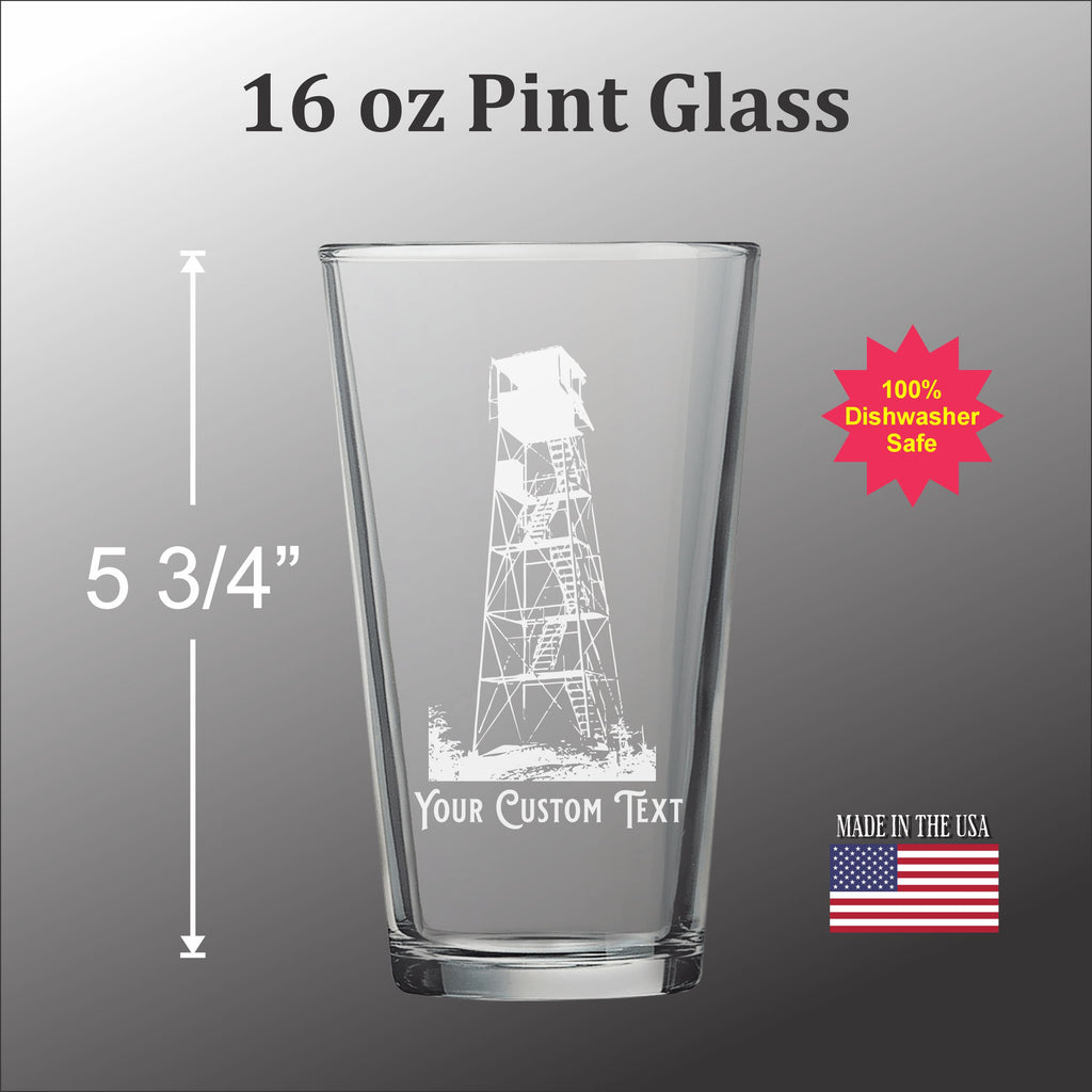 Firetower  pint glass