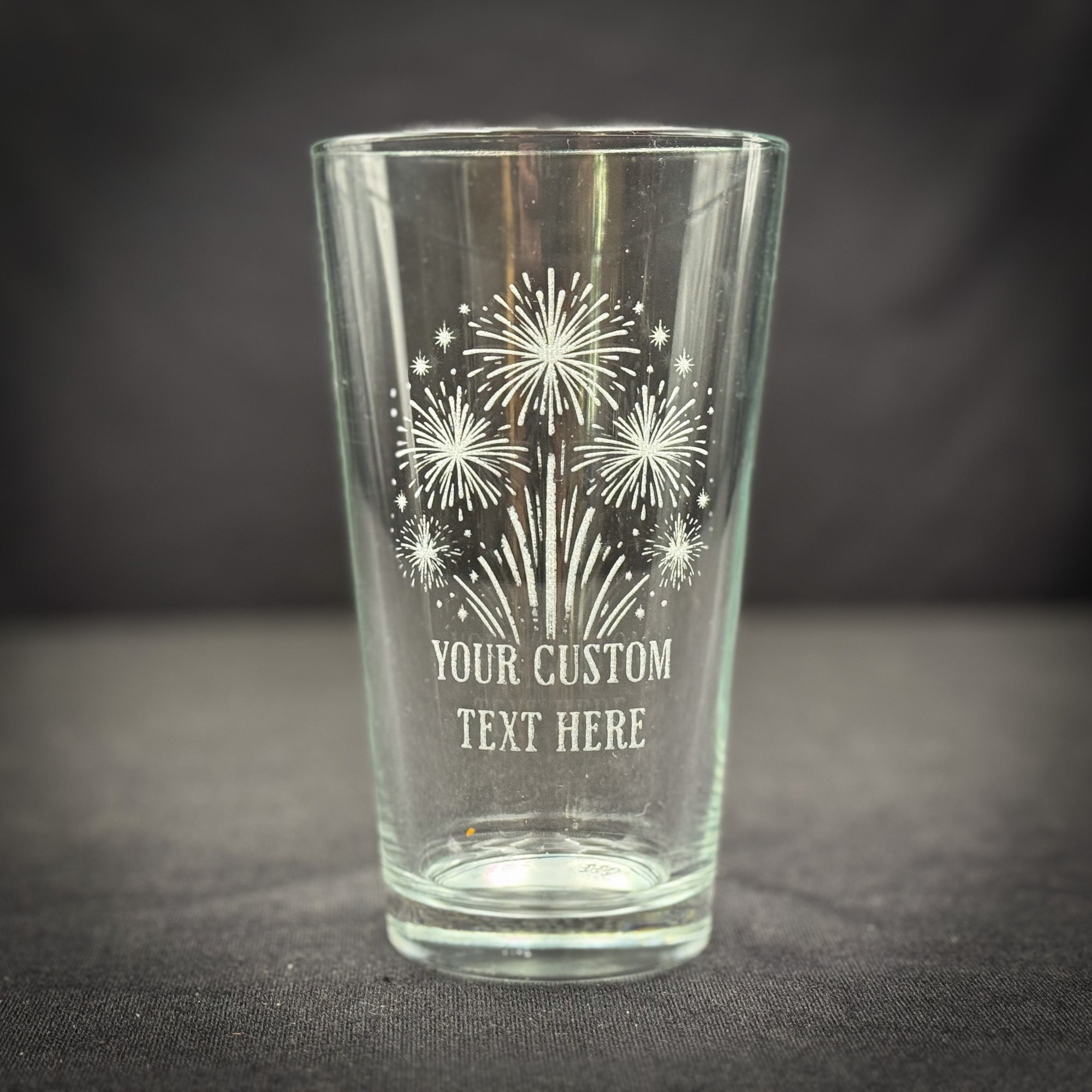 Fireworks Customizable  - Pint glass