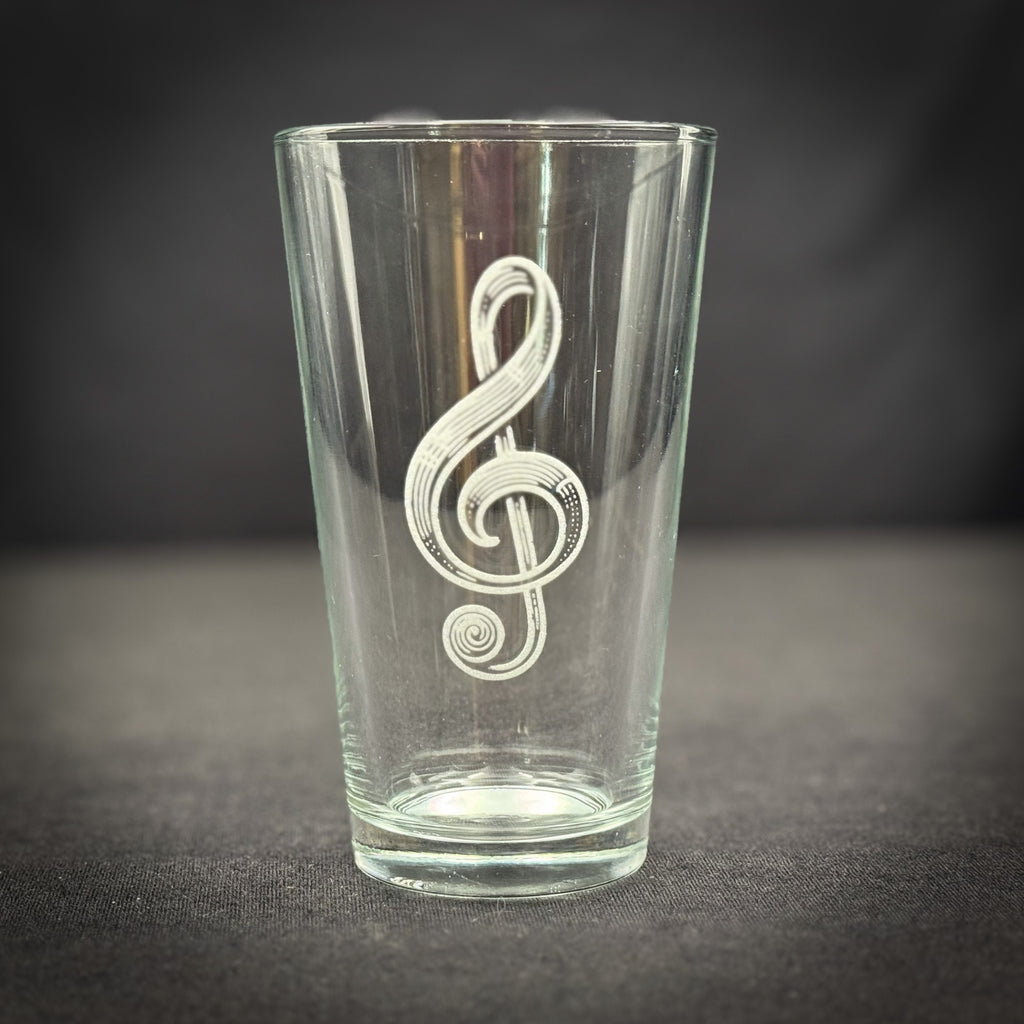 G clef  Customizable  - Pint glass