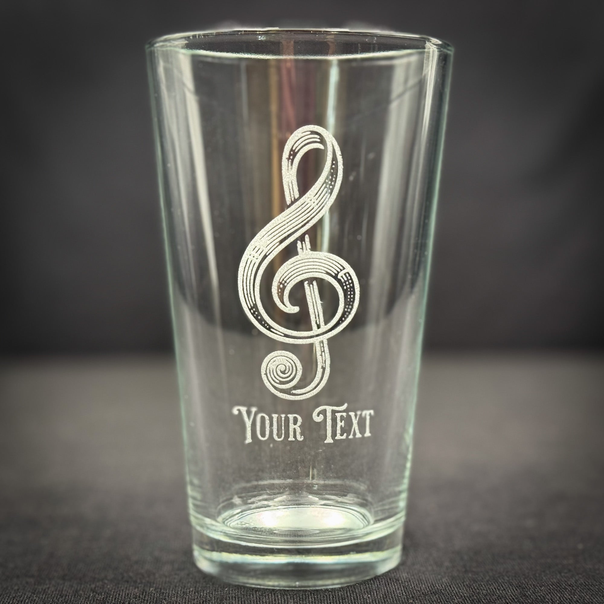 G clef  Customizable  - Pint glass