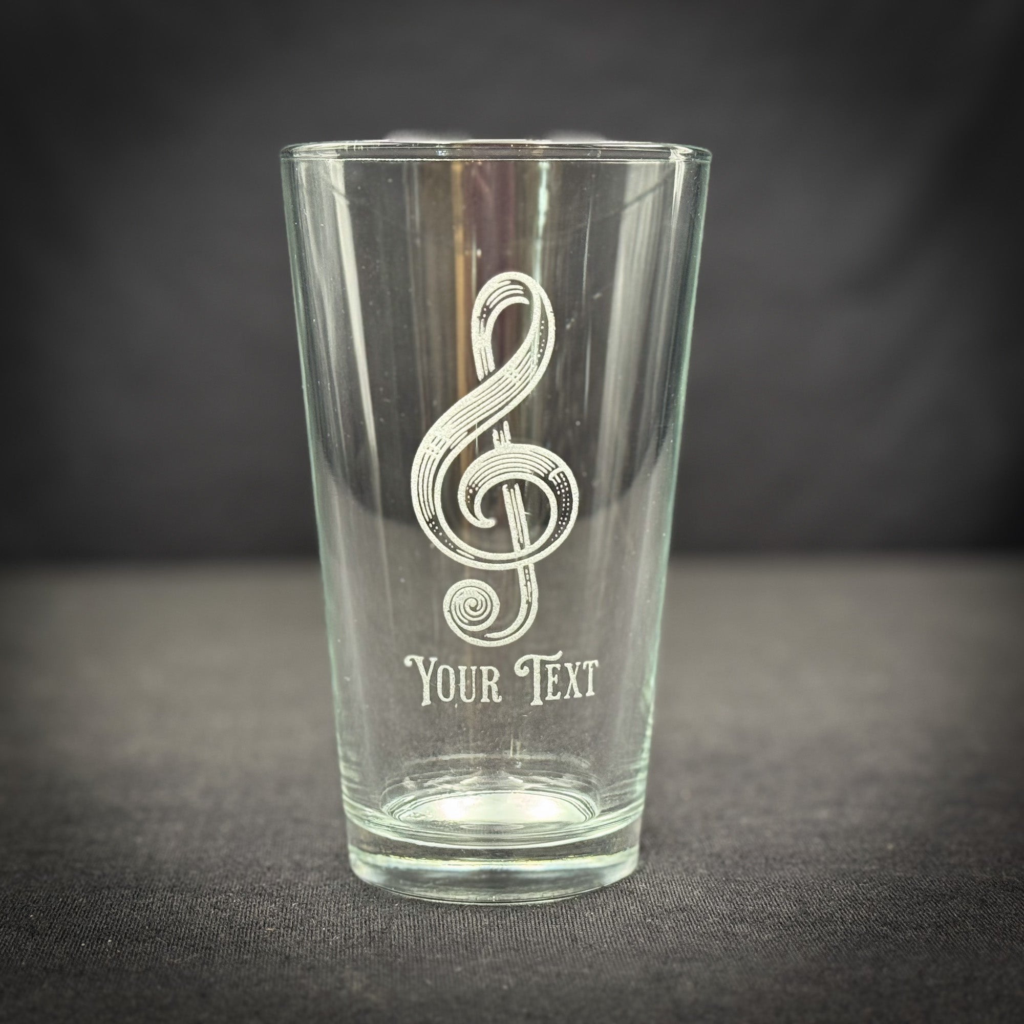 G clef  Customizable  - Pint glass