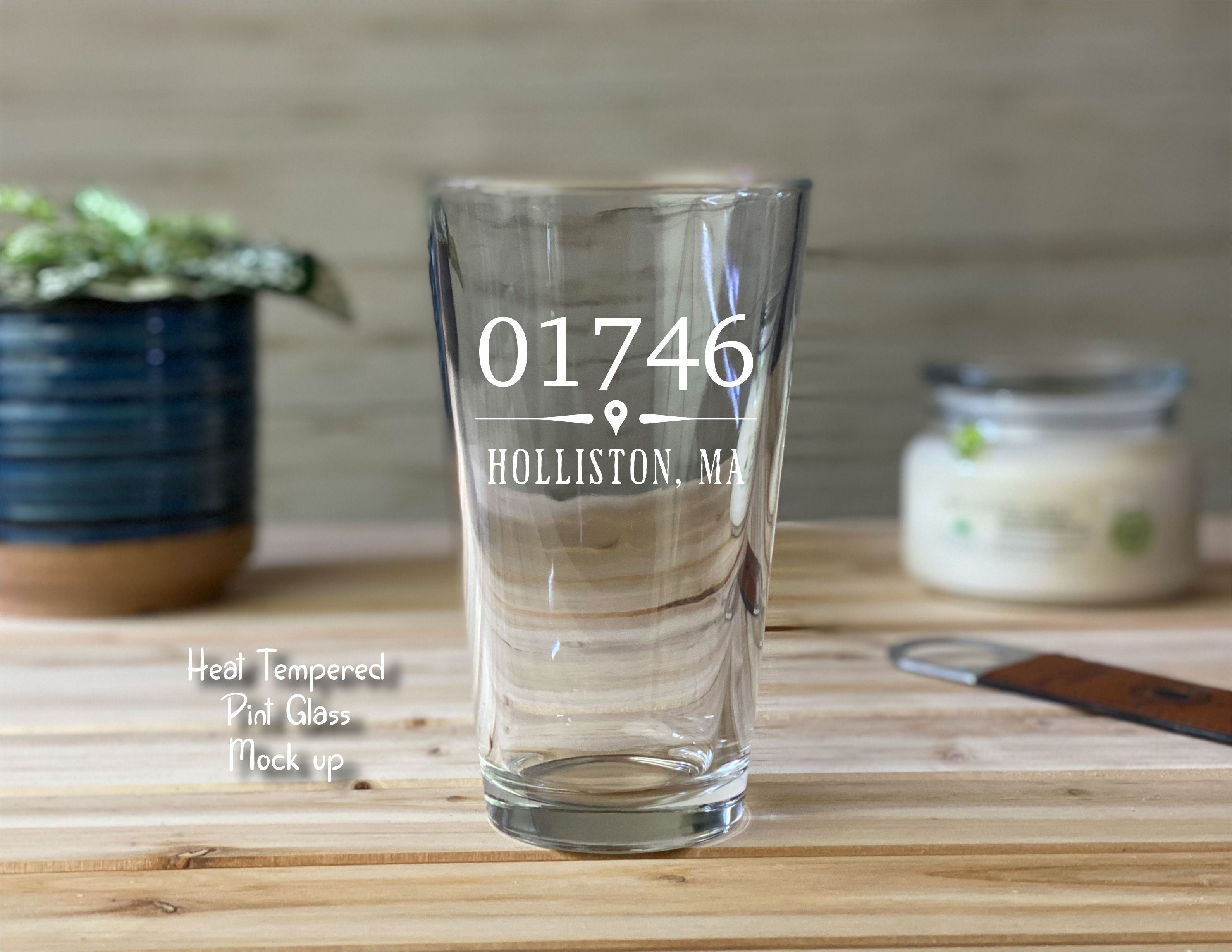 Your Zip Code Pint glass