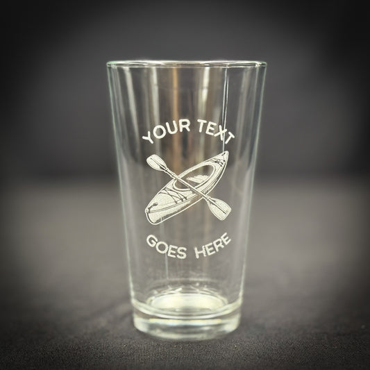 Kayak -  Pint glass