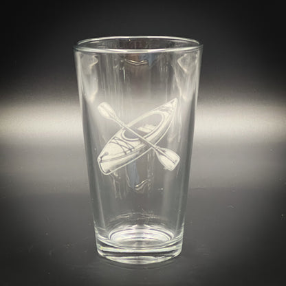 Kayak -  Pint glass