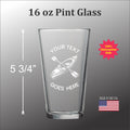 Kayak Personalized -  Pint glass
