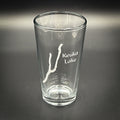 Keuka Lake New York Laser engraved Pint Glass