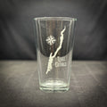 Lake George NY Vintage style pint glass