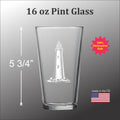 Lighthouse - Pint glass